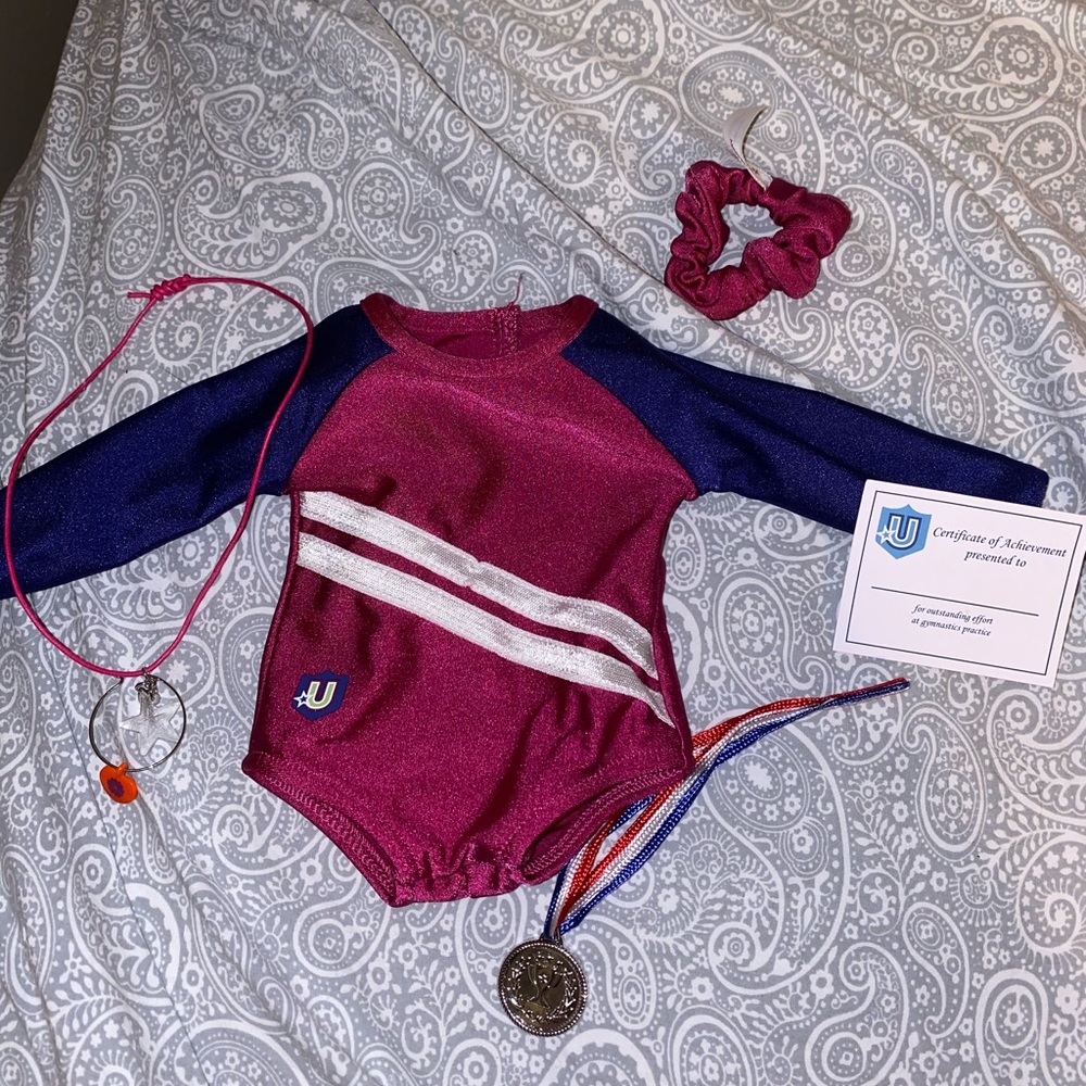 American Girl Doll gymnastics set
